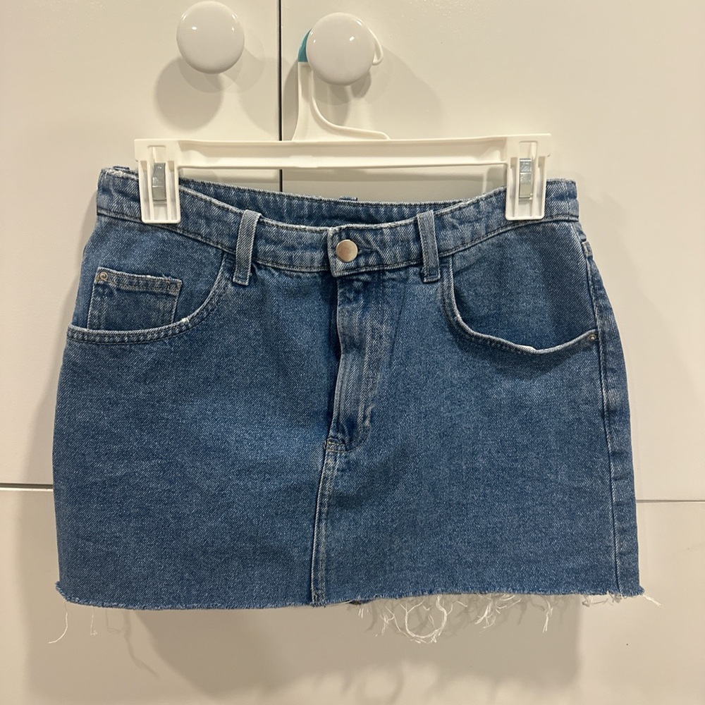 H&M Blue Denim Mini Skirt